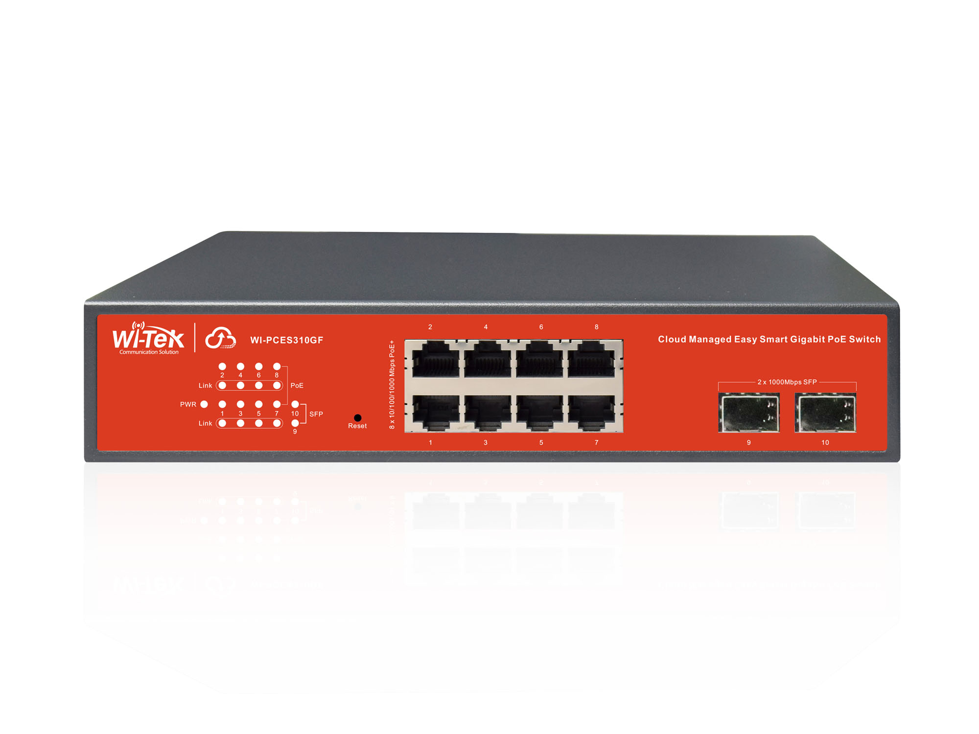 Настраиваемый гигабитный коммутатор Wi-Tek WI-PCES310GF